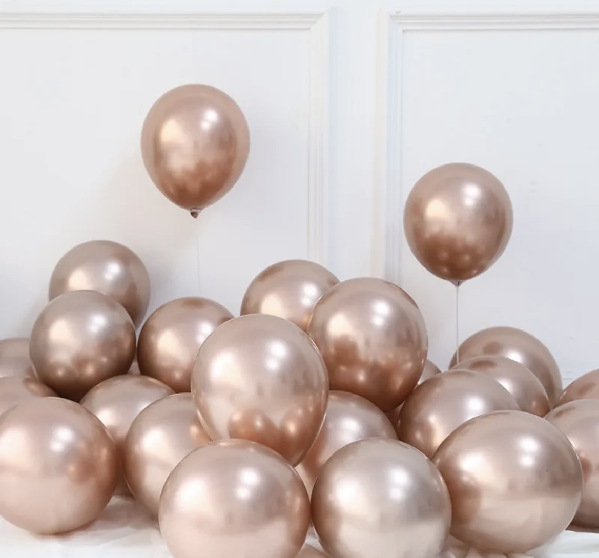 Metallic Chrome Latex Balloons Light Color