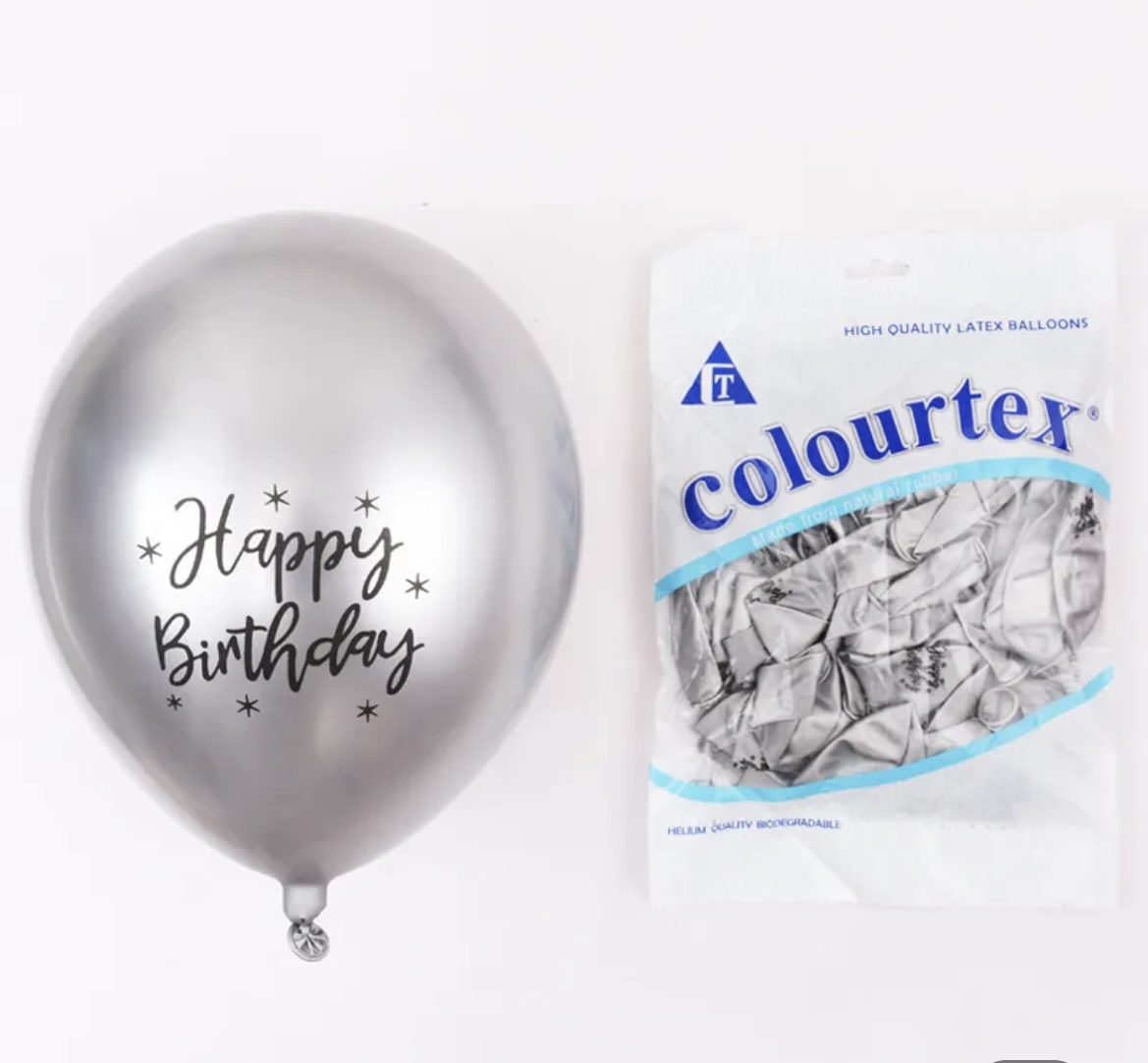 Latex Balloons Silver