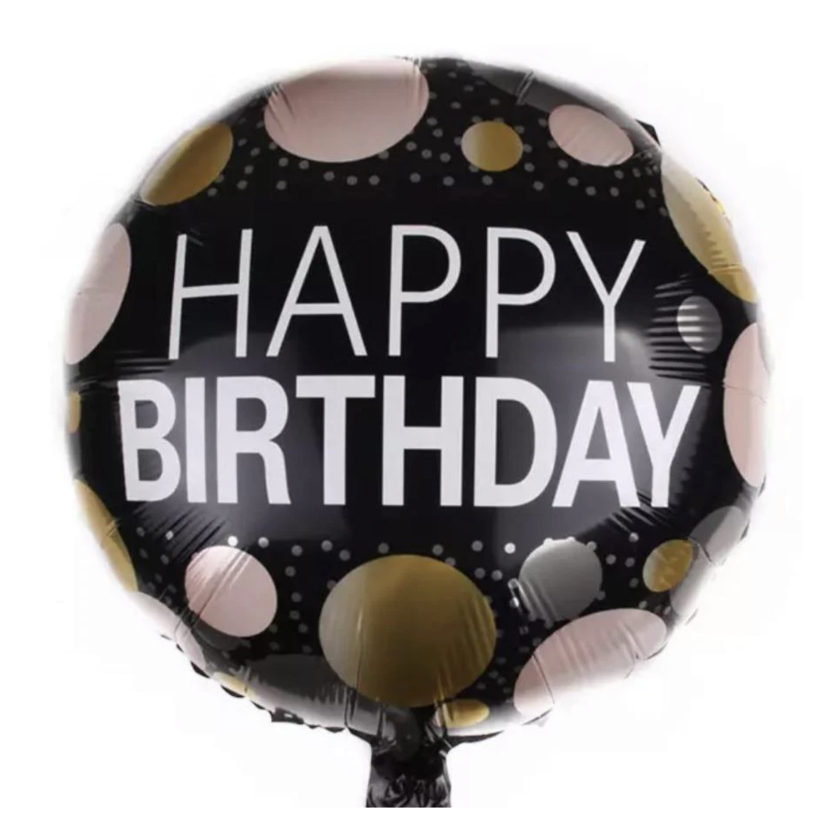 Happy Birthday foil Balloon Black