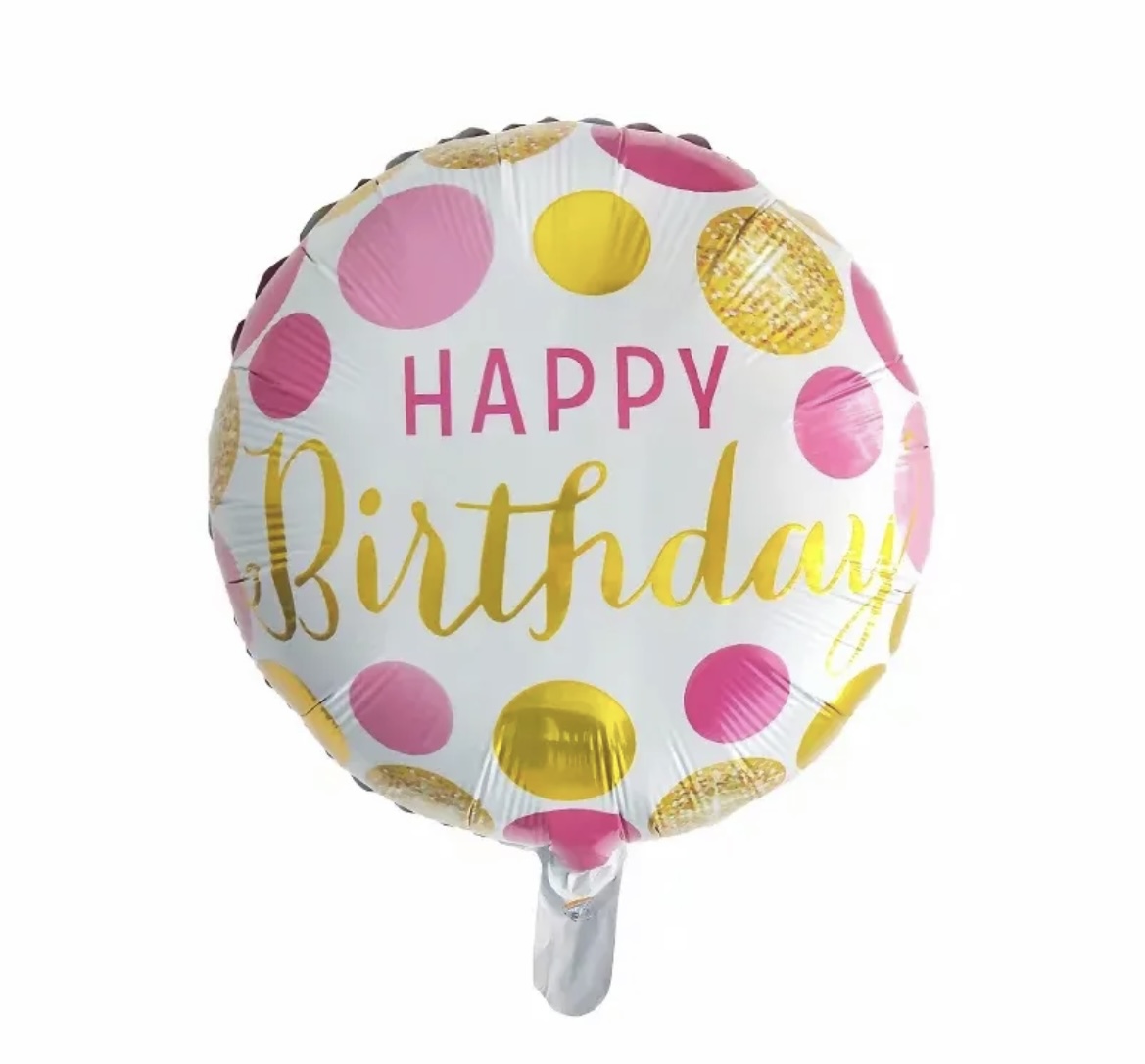 Happy Birthday foil Balloon Dots
