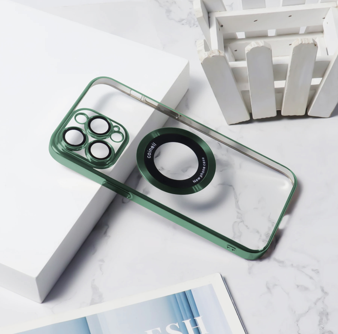 Shockproof Wireless Charger Magnetic Ring - Green