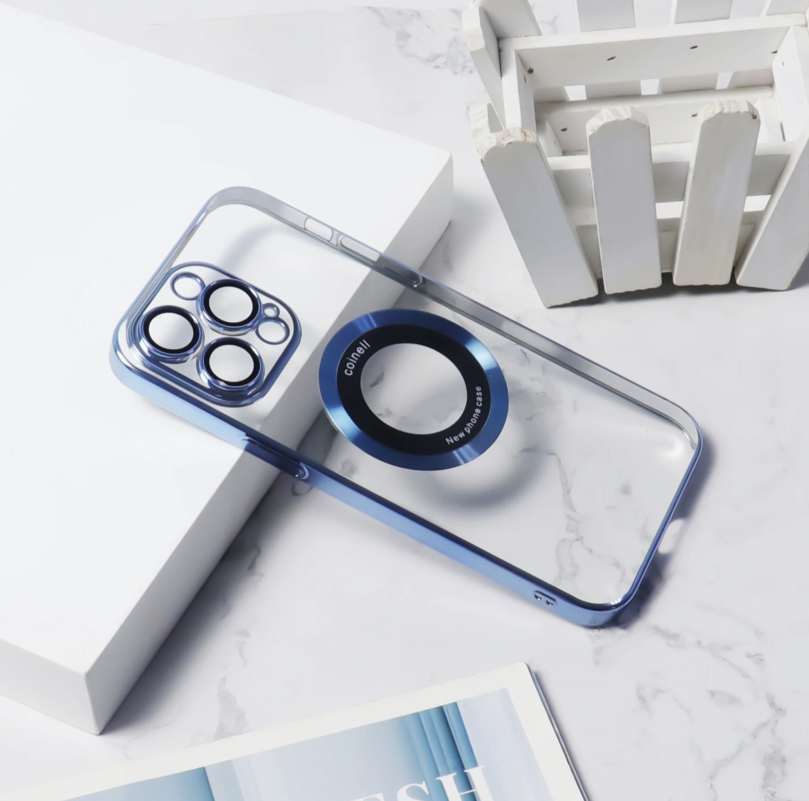 Shockproof Wireless Charger Magnetic Ring - Blue